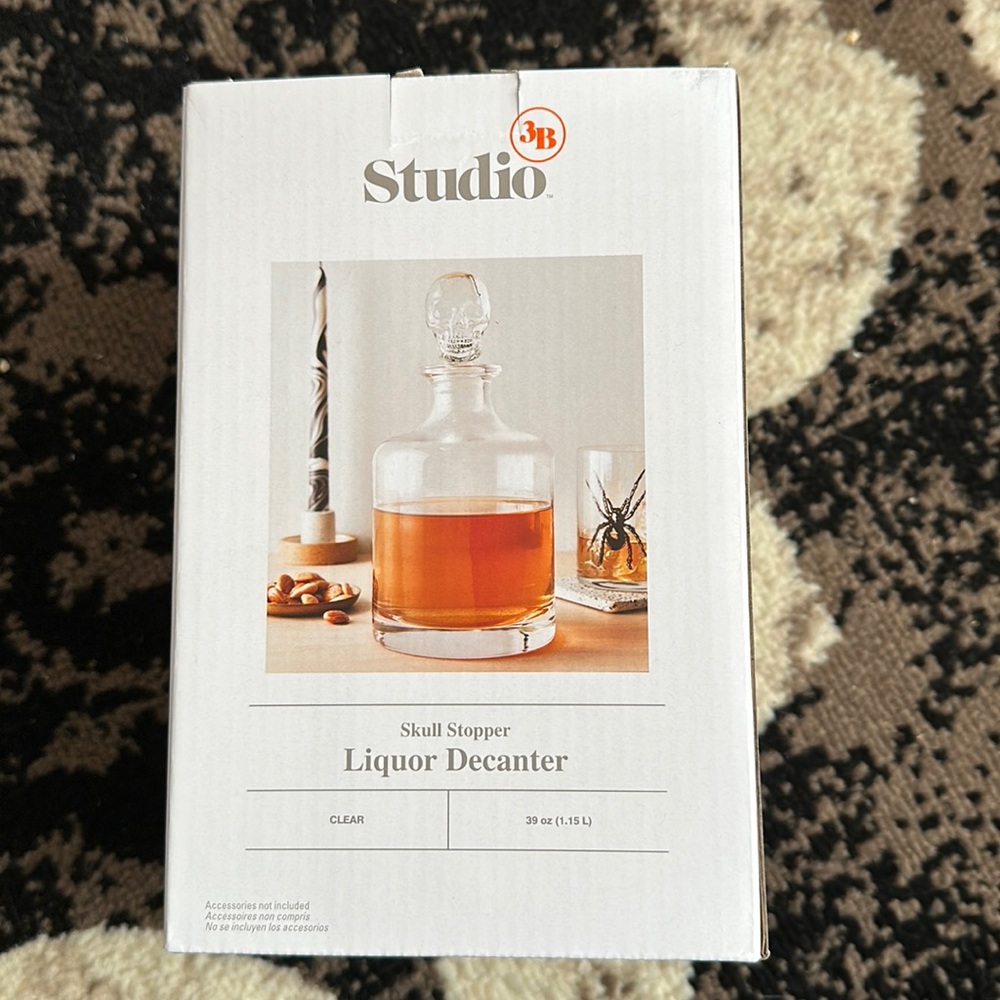 NIB Skull Decanter